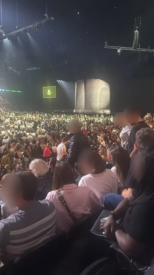 Vue depuis les places, Céline Dion, Gradins