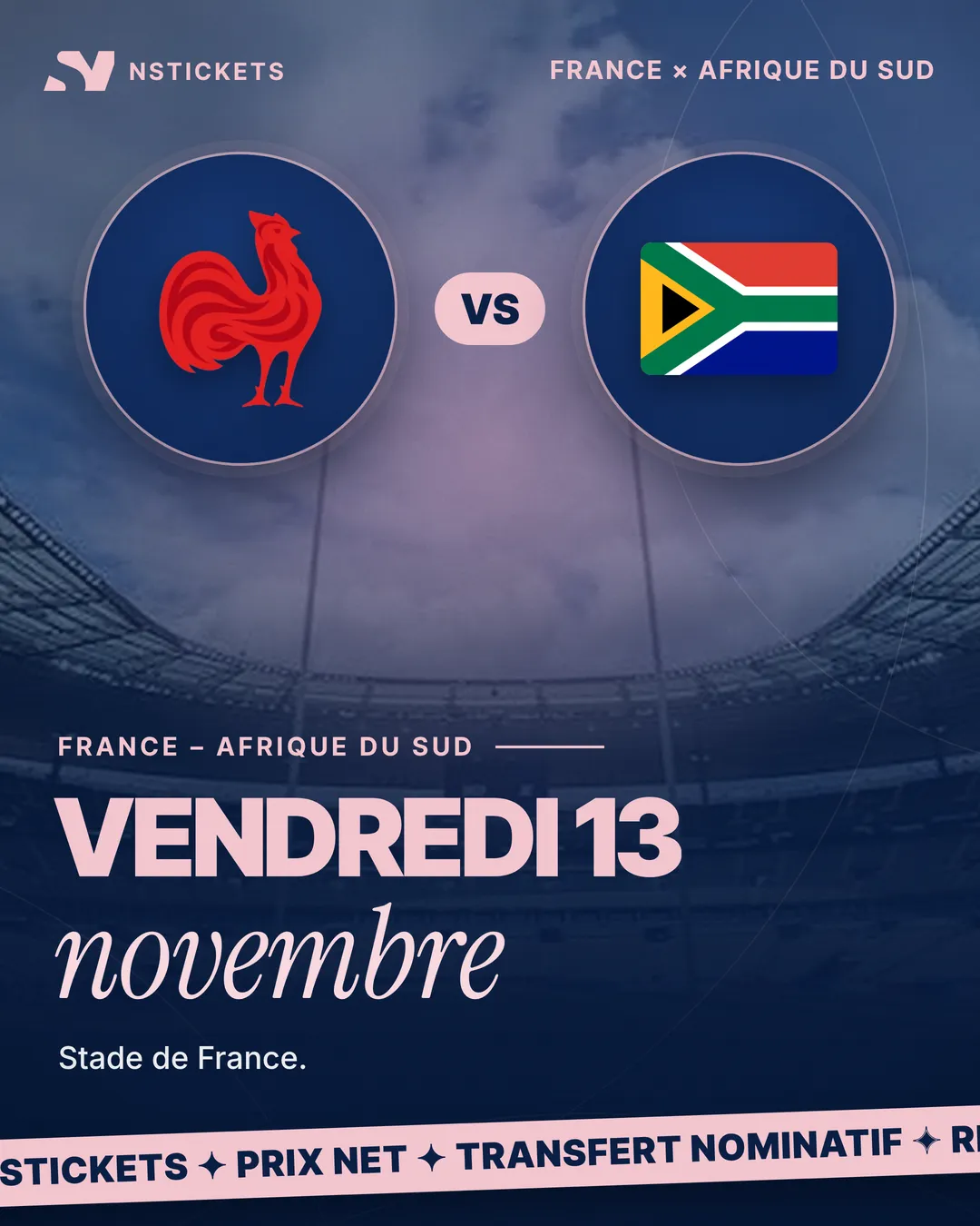 France – Afrique du Sud, Stade de France, 13 nov. 2026