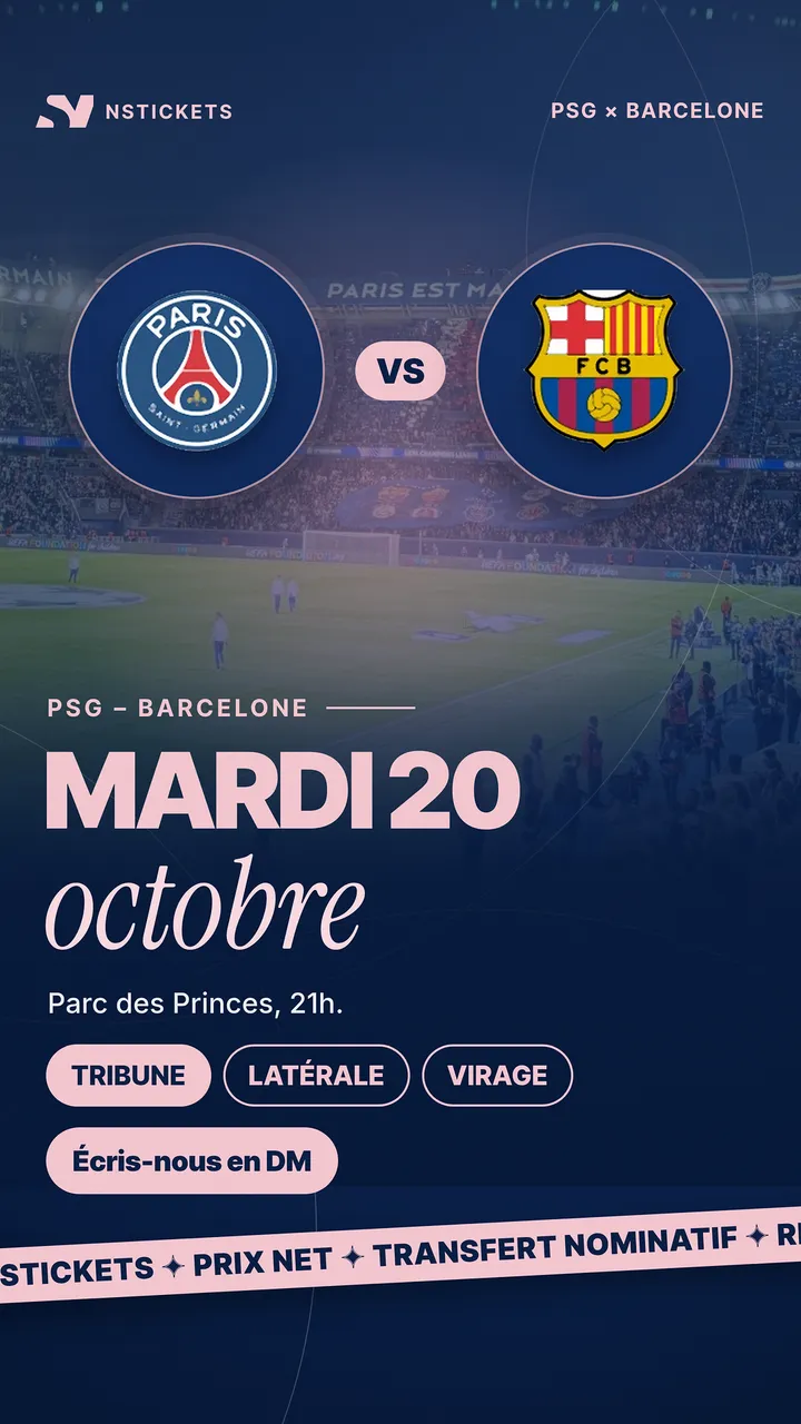 PSG – Barça, Parc des Princes