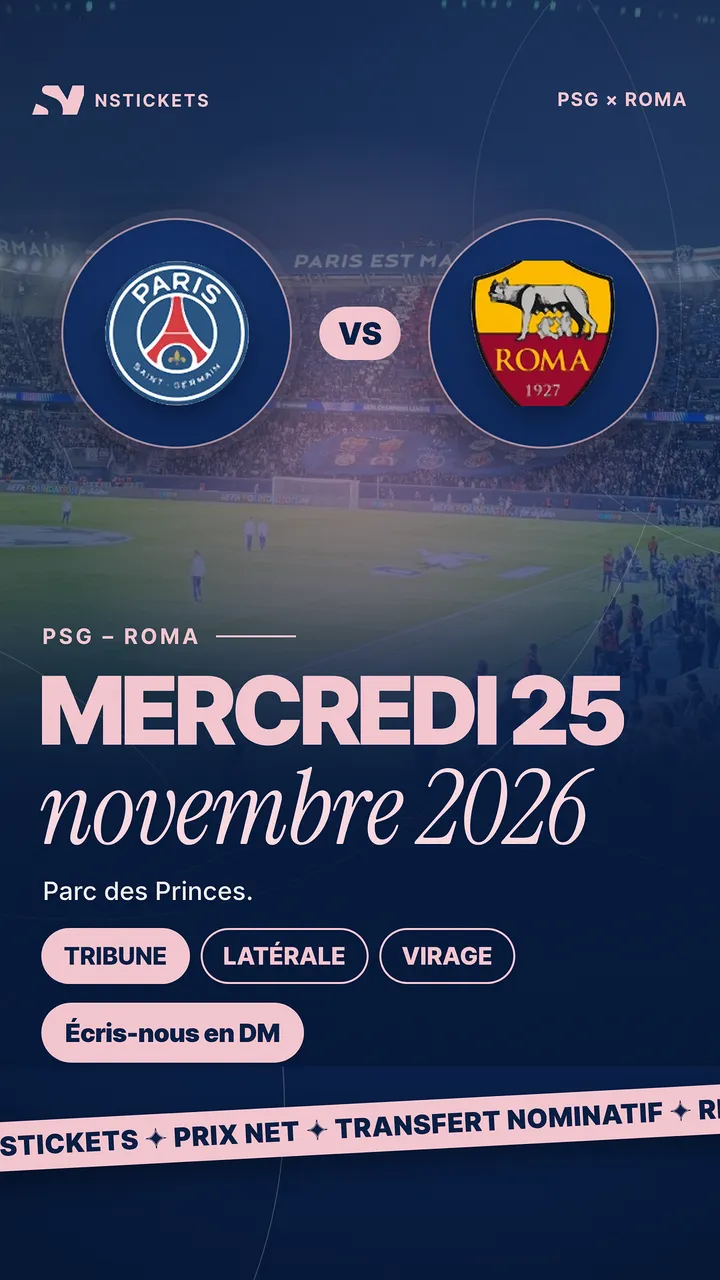 PSG – Roma, Parc des Princes